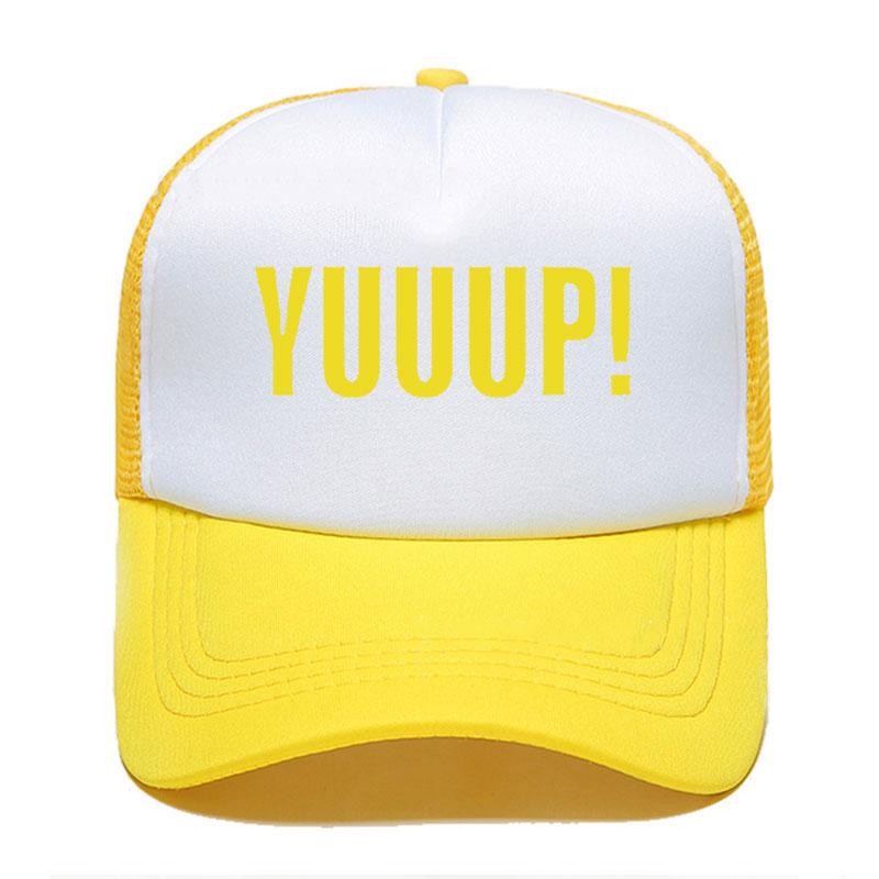 

Новий літній стиль Funny Adult YUUUP! Бейсболка з друкованими літерами Високоякісна унісексна шапка для водія вантажівки, регульовані шапки Adult Size 55to58cm