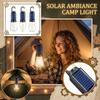 Outdoor LED Solar Camping Atmosphere Light with Hook Portable Hanging Bulb Lamp for Garden Tent Emergency Lighting