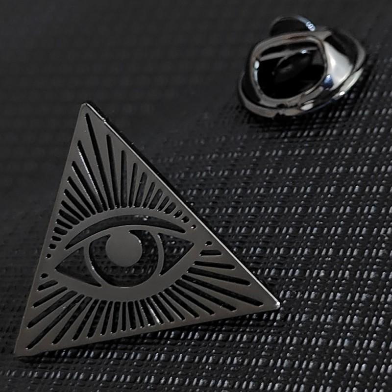 Eye Of God Brooch Cufflinks Light Luxury High-end Design Personalized Suit Jacket Accessories 14k