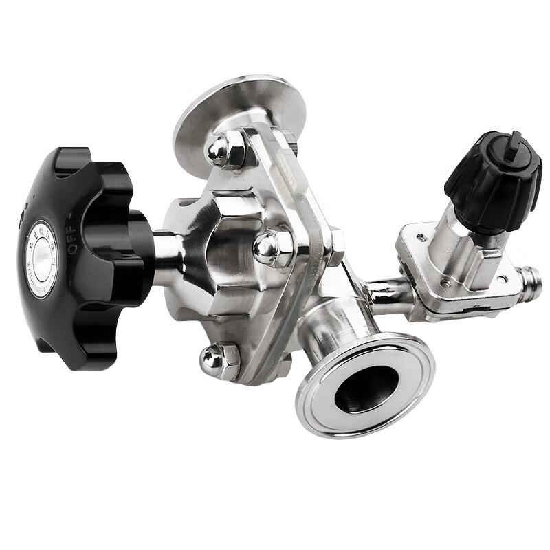 Jucheng 316L Stainless Steel Diaphragm Sampling Valve with Sampling Port