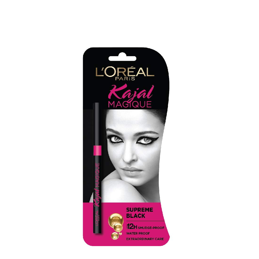 Loreal Paris Kajal Magique, Supreme Black ,Stick Kajal Eyeliner- 0.35G