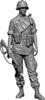H3 Models Scale Modern Vietnam Sergeant 3D Printer Kit HS24100 1/24 U.S. (Person)