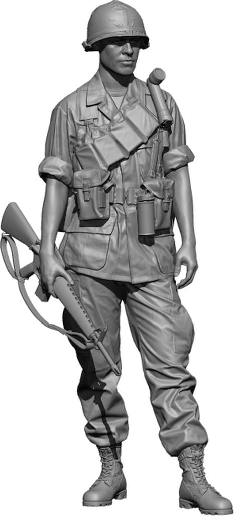 H3 Models Scale Modern Vietnam Sergeant 3D Printer Kit HS24100 1/24 U.S. (Person)