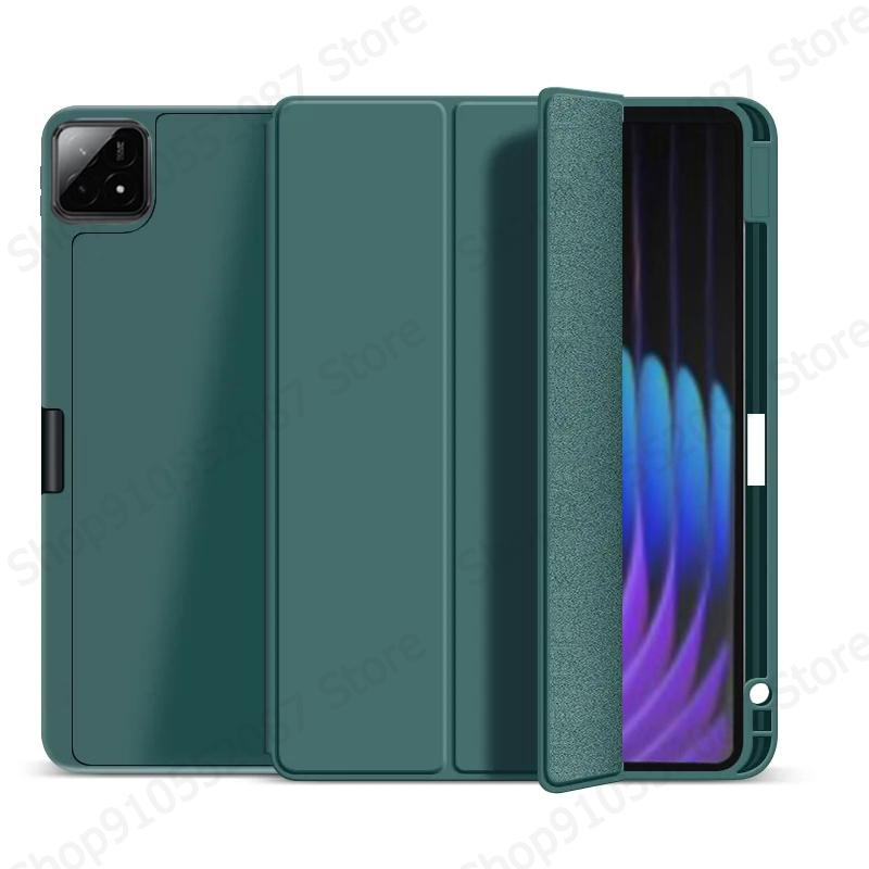 For Pad 7 Case with Pen Holder Trifold PU Leather Soft Back Stand Cover For Pad 7 Mi Pad 7 Case 11.2 inch