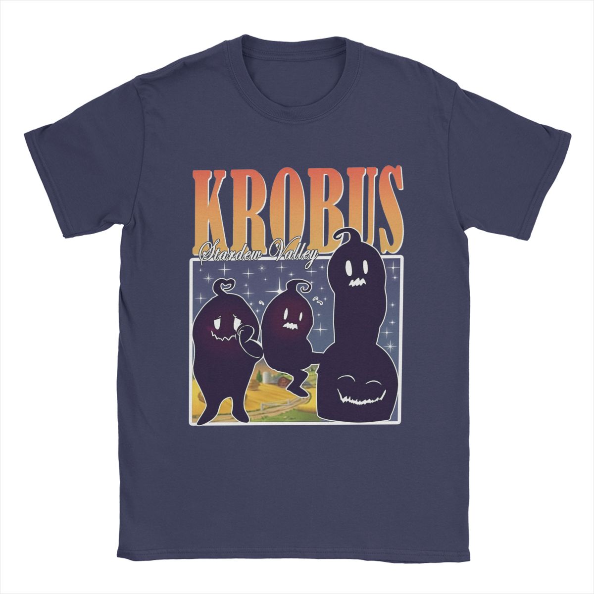 

Men Retro Krobus Stardew Valley T Shirts Cotton Clothing Awesome Short Sleeve Round Neck Tees Summer T-Shirt 4XL