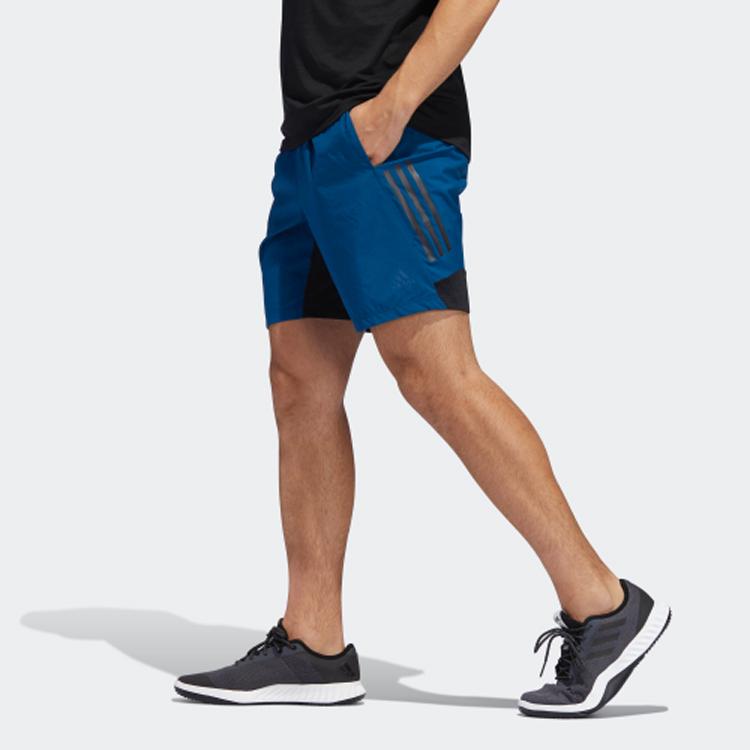 Adidas Training Woven Shorts Men Bottoms Indigo DU1566