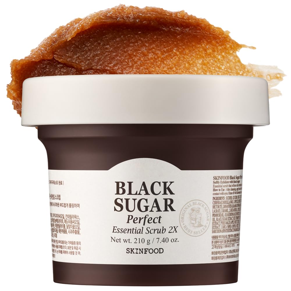 SKINFOOD Black Sugar Perfect Essential Scrub 2X (Face Scrub, Rinse-off Type)