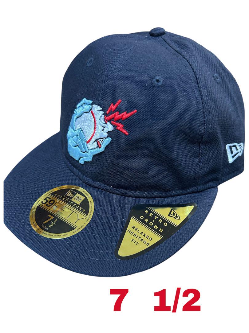 

[USED] NEW ERA 59FIFTY Cookie Ball Finger Logo Navy