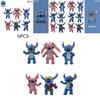 6-pack Of Sturdy 8cm Stidi Figure Toys For Cake Decoration 150g Plastic Material