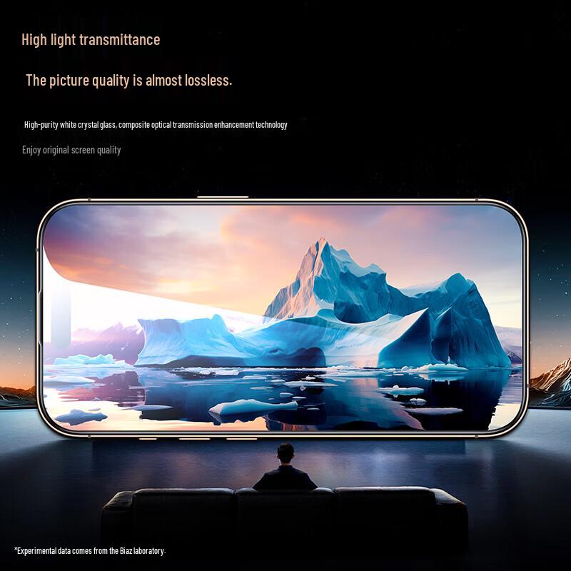 BIAZE Ceramic Crystal Screen Protector for iPhone 15/16