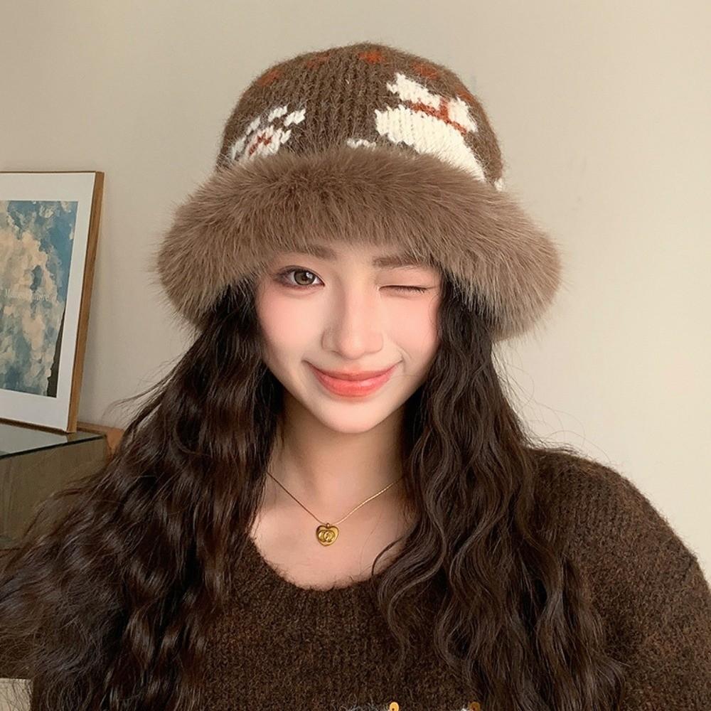 56cm to 58cm Earflap Hat Polyester Ear Protection Cap Warm Winter Knitted Hat Winter Season