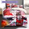 AFC Ajax  Pattern Bedding Quilt Set Quilt Cover Pillowcase Home Decoration Birthday Gift (1 * duvet cover + 2 * pillowcase, without core)