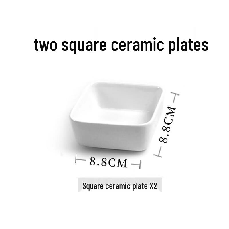 ZISIZ Ceramic Divided Snack Dish