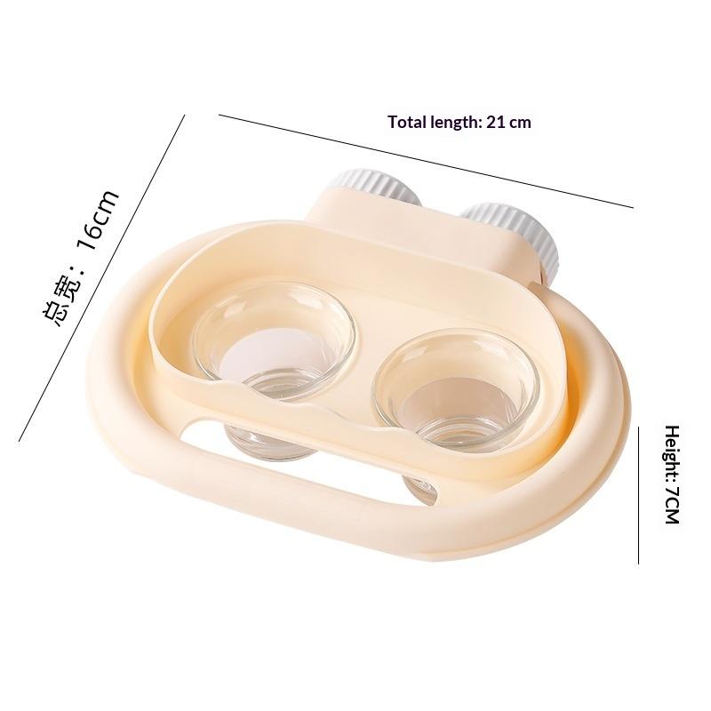 

Parrot Double Bowl Feeder Splash Proof Hanging Food Bowl Bird Feeding Water Glass Bowl Pet Supplies Birdcage Accessories A2