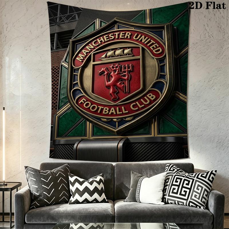 Manchester Football Club Crest Bedding 1 Duvet Cover 2 Pillowcase Without Core Christmas Birthday Gift Soft And Comfortable Bedding Set