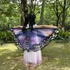Boys Girls Shawl Butterfly Wing Dancing Party Photo Fairy Cosplay Accessory Christmas Halloween Dress up Cape Coverups
