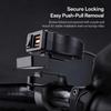 45W QC3.0 Motorcycle Charger 12-40V IP65 Waterproof Handlebar Dual USB Phone Power Adapter with Voltmeter & ON/OFF Switch for Scooter ATV Snowmobile