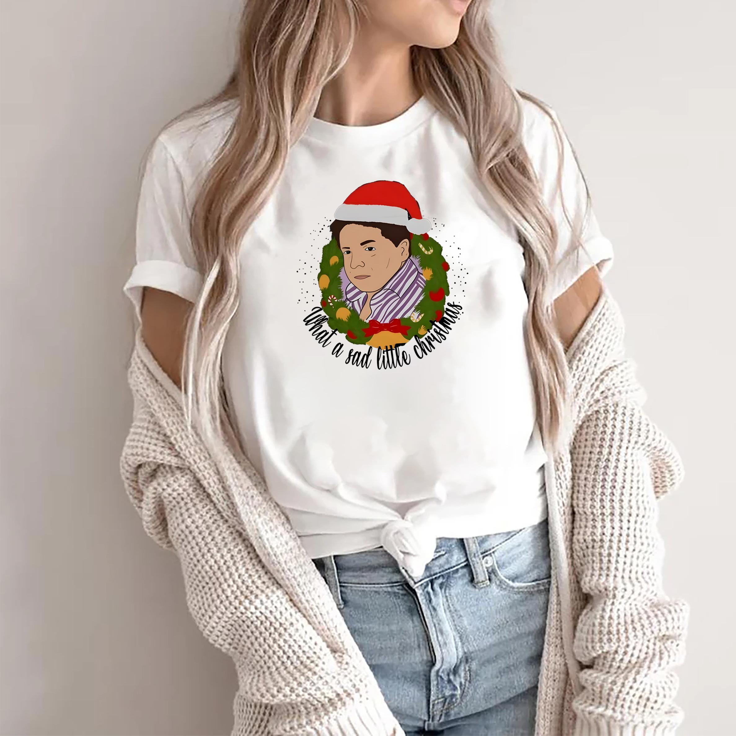 

Какая грустная маленькая жизнь джейн рождество Мем смешная футболка приходите поужинать со мной рождественский подарок семья Смешной костюм унисекс рождественский подарок 4XL