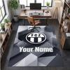 Crystal Velvet Rug FC Zürich Print Custom Name Text Floor Mat Home Decor