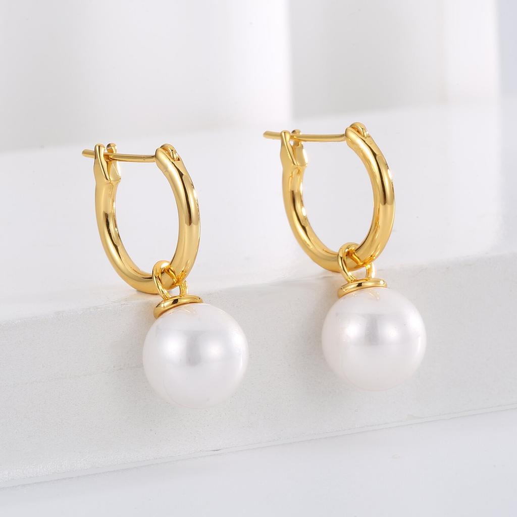 Retro Perlenohrclips ohne Ohrlöcher, High-End Nischenohrringe, Herbst- und Winterohrringe, vielseitig einsetzbare Ohrstecker, modisch