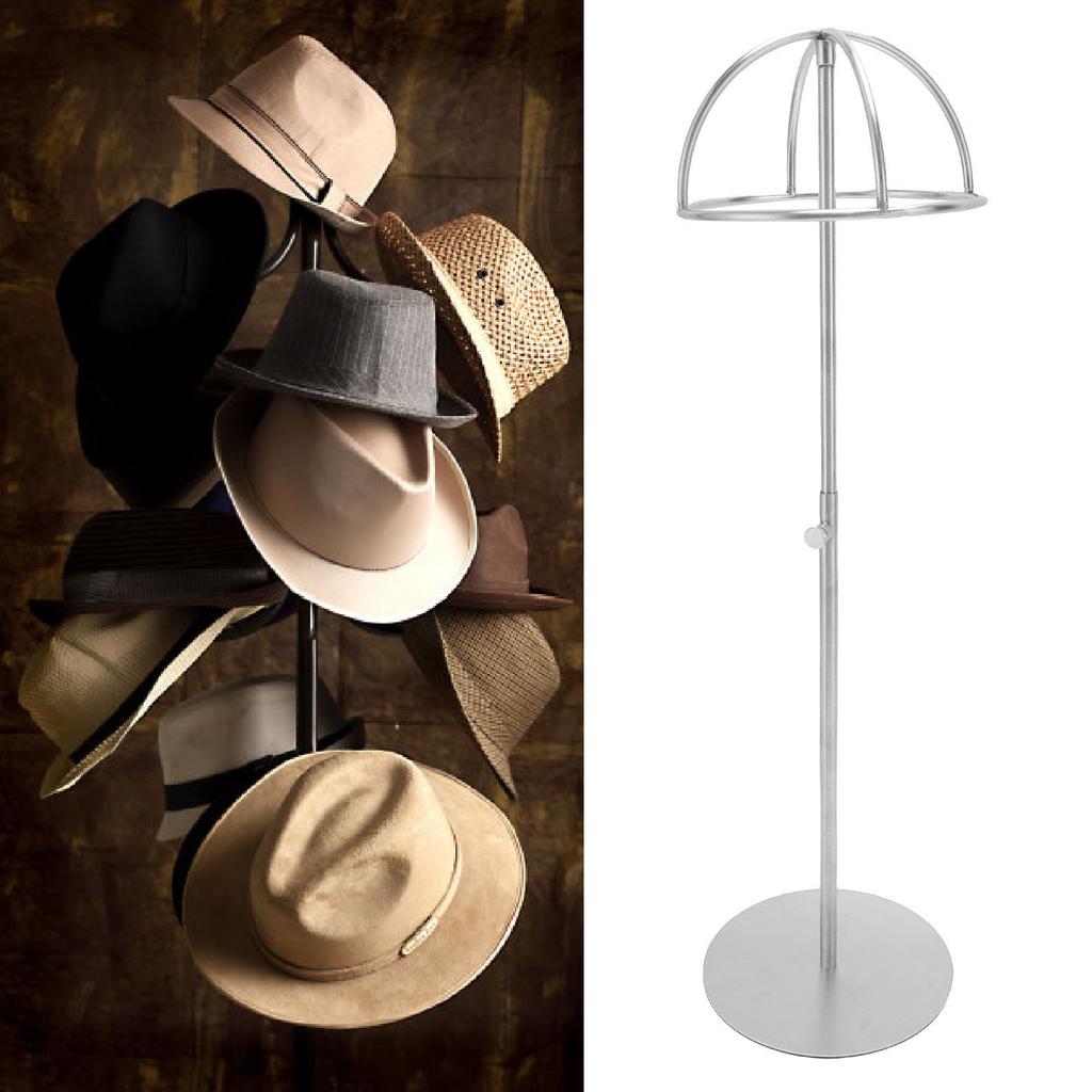 Tabletop Hat Stand Height   Metal Hollow Three Dimensional Hat Display Rack for Beach Hat Cowboy Hat Winter Hat