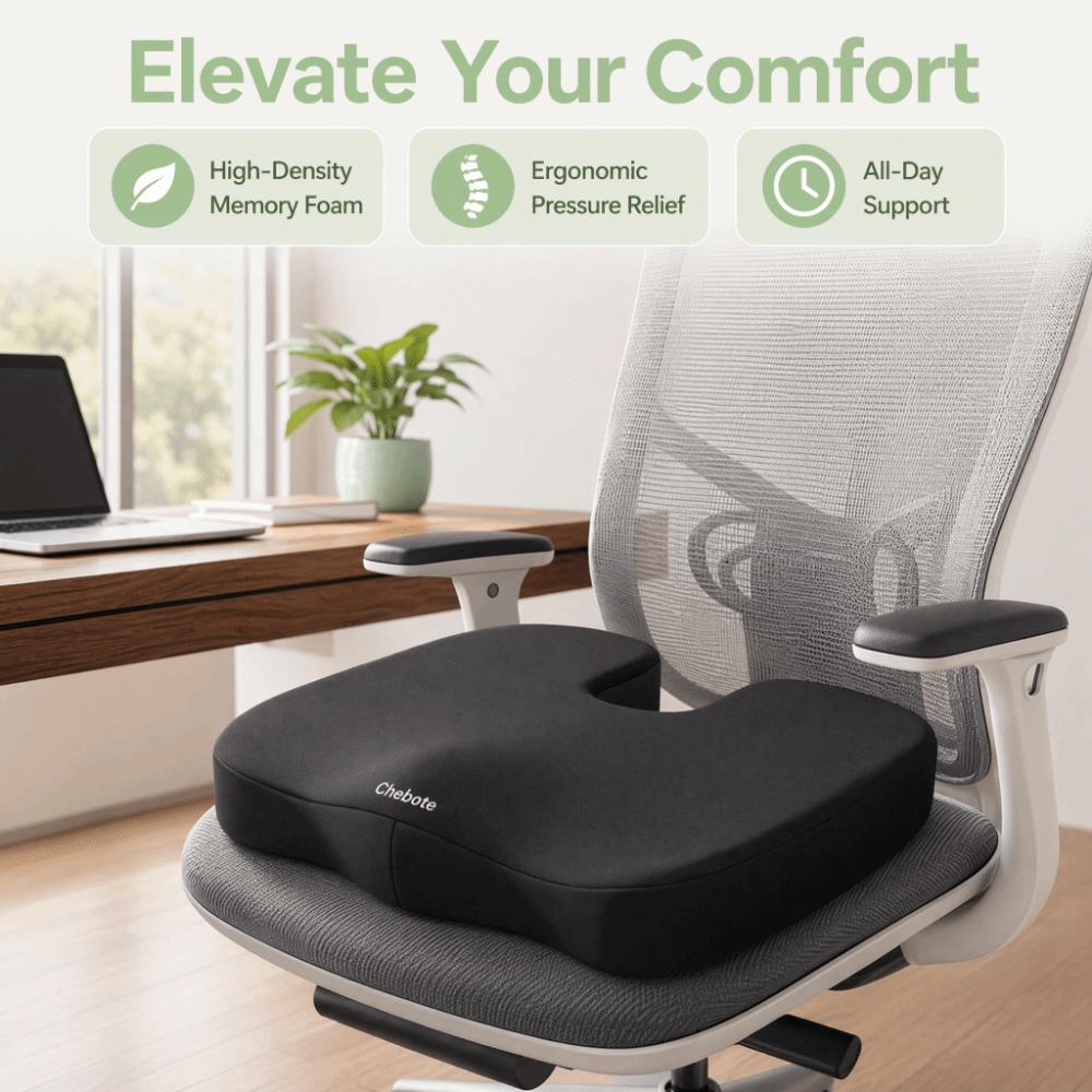 Pressure Relief Memory Foam Seat Cushion Slow Rebound Chair Pillow  Student Chair