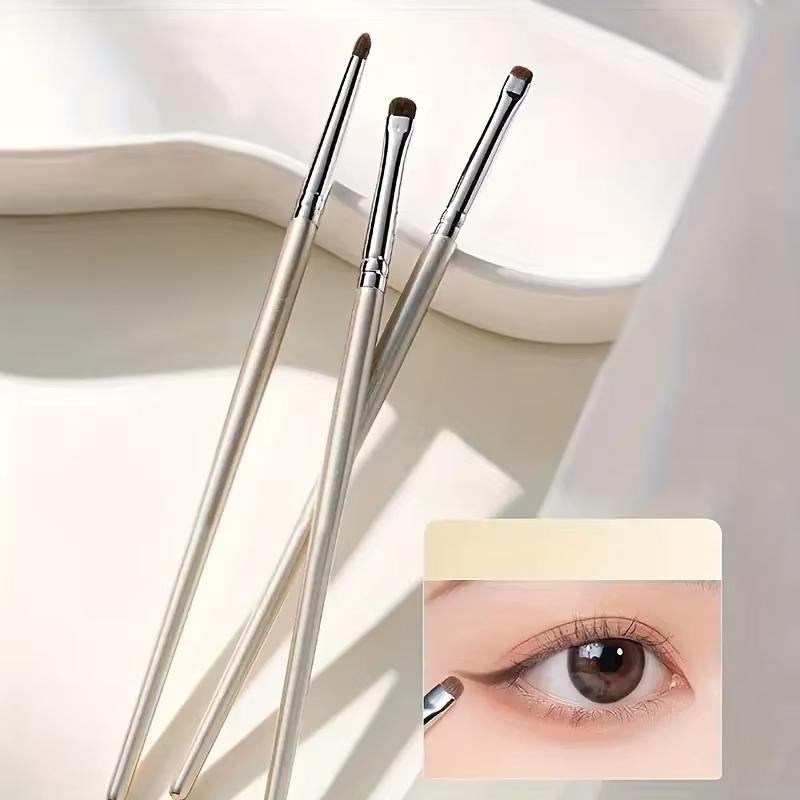 3pcs Professional Golden Nose Contour Brush Set - Half-Fan Slanted Head for Nose Root, Wing, and Shading, Ultra-Soft Shedding-Fr