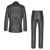 Men's European Plaid Nightclub Single-Breasted Suit Set