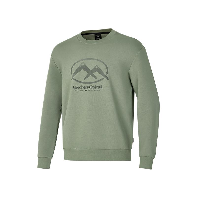 Skechers Go Trail Comfortable Loose Knit Pullover Sweatshirt Unisex tops Tequila-Green P125U003-035Z M
