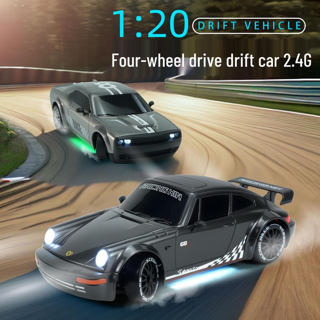 High-Speed 1:20 Remote Control Drift Car for Kids - 2.4G Four-Wheel Drive Toy Racing Model