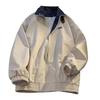 Giacca da donna primavera autunno trench a maniche lunghe con risvolto tasche con abbottonatura con cerniera giacca a vento casual streetwear