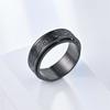 Hip Hop Celtic Knot Rune Rotating Anxiety Rings For Men Viking Script Stainless Steel Fidget Spinner