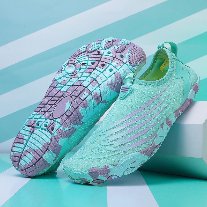 

Новая пляжная обувь для отдыха на открытом воздухе, мужская и женская обувь для ручья, обувь для плавания вброд, нескользящая и устойчивая к порезам, дышащая задняя часть, мягкая подошва, быстросохнущая обувь для плавания 47