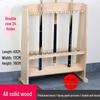 Solid Wood 24-Cue Floor-Standing Billiard Rack