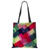 Abstract Art Print Shopping Bags Women Folding Reusable Customize Tote Shoulder Bag Canvas Casual Groceries Handbags 2022