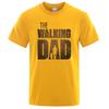 Walking Dad Fun Street Print T-shirt Men's Fashion Summer T-shirt Loose 100% cotton short sleeve Casual Hip Hop T-shirt