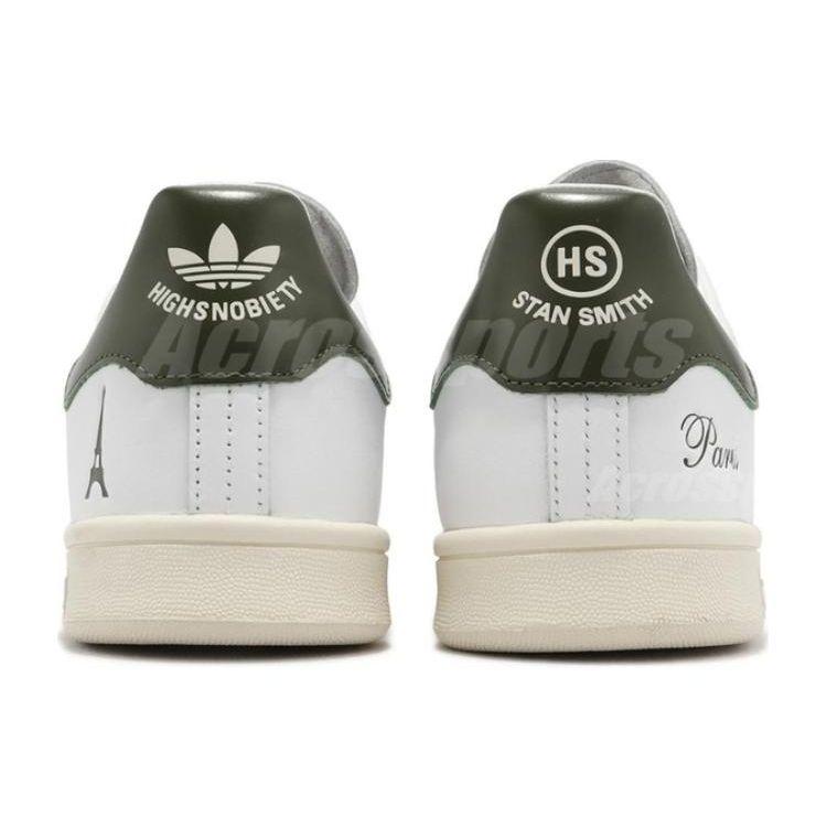 Highsnobiety X Adidas Stan Smith Not In Paris - White Green Unisex Sneakers Cloud-White Cream-White IE2530