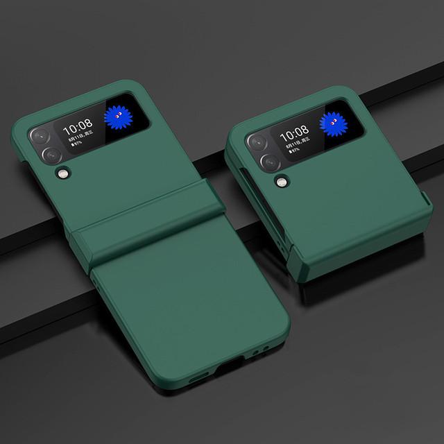 Stoßfestes, mattes, präzises Capa-Gehäuse für Samsung Galaxy Z Flip3 Flip 4 Flip4 Flip 3 5g Anti-Drop-Telefontasche für Samsung Z Flip3