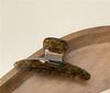 MOYAN ACC Large Acetate Amber Claw Clip Maillard Elegant French Handmade Woodland Hair Shark Clip For Women Back Of Head
