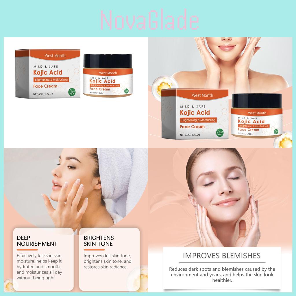 West Month Luxurious Moisturizing Cream Gentle Nourishing Hydrating Facial Skin Care Cream