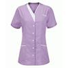 Women's Uniform Quick-drying Fabric Solid Color V-neck Short-sleeved Uniform