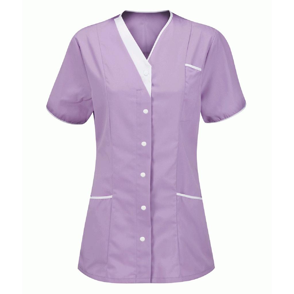 Women's Uniform Quick-drying Fabric Solid Color V-neck Short-sleeved Uniform
