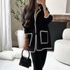 Casual Womens Two Piece Suit With Pockets For Autumn Comfort Wear