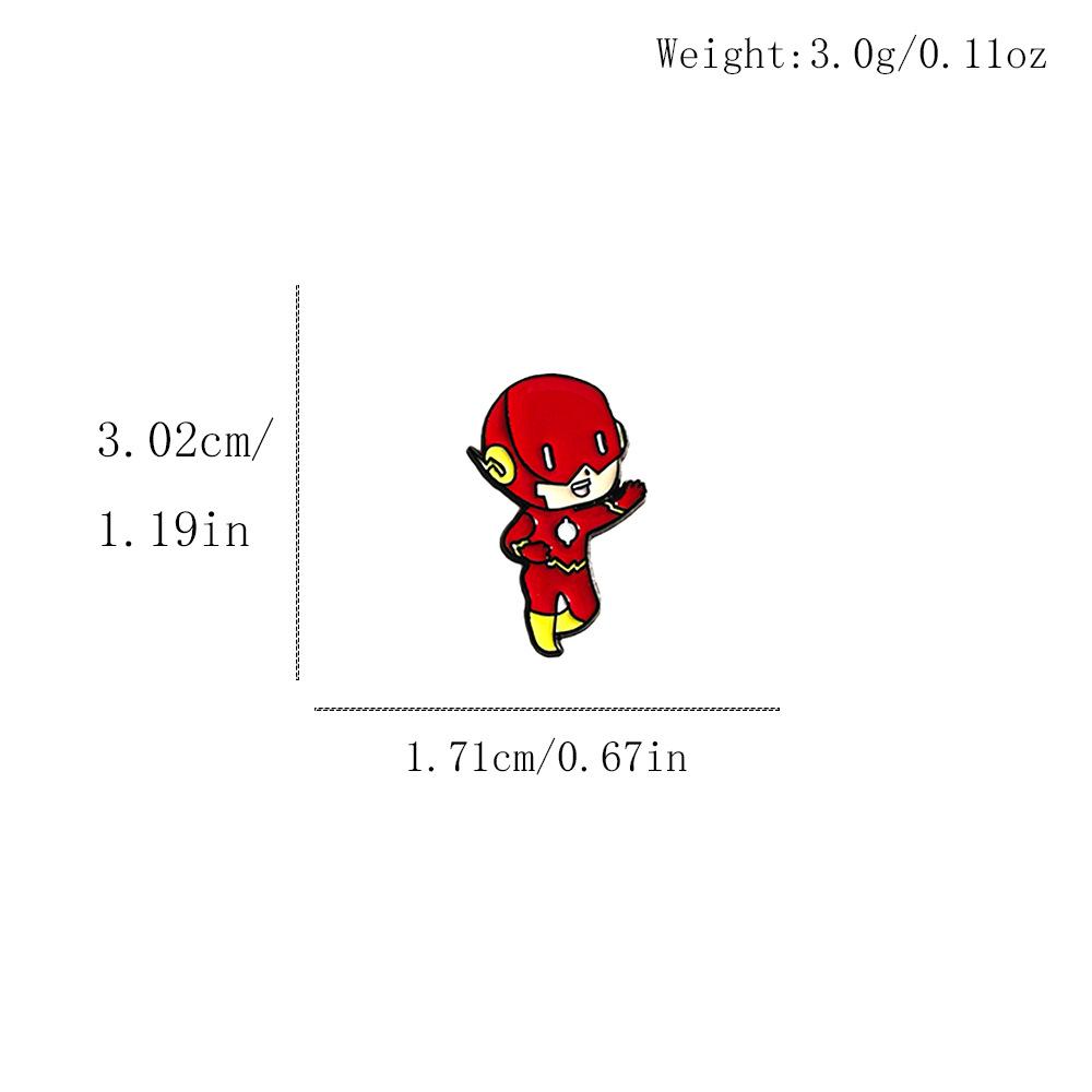 Creative Alloy Anime Superhero Brooch - European & American High-End Accessory