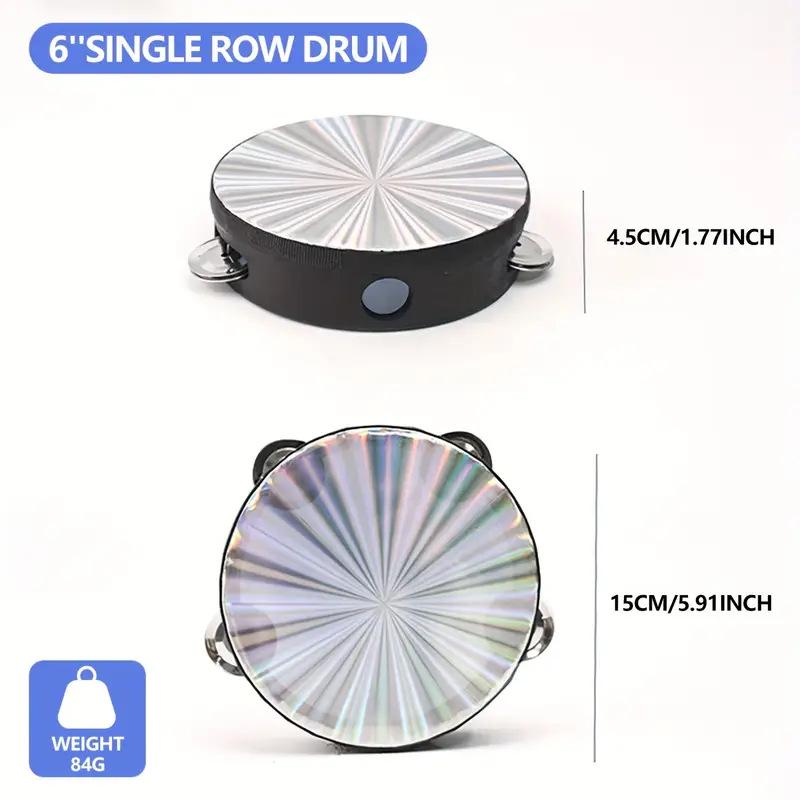 

Reflective Handheld Laser Tambourine with Customizable Graphics