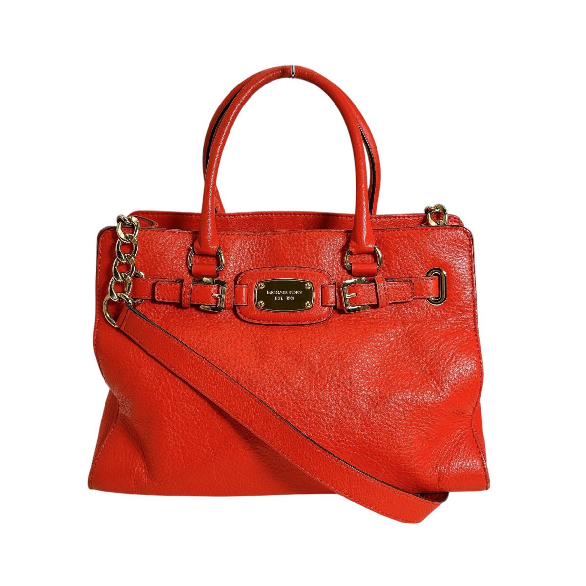 

Michael Kors A4 compatible Shoulder Bag Handbag leather Red Women Used