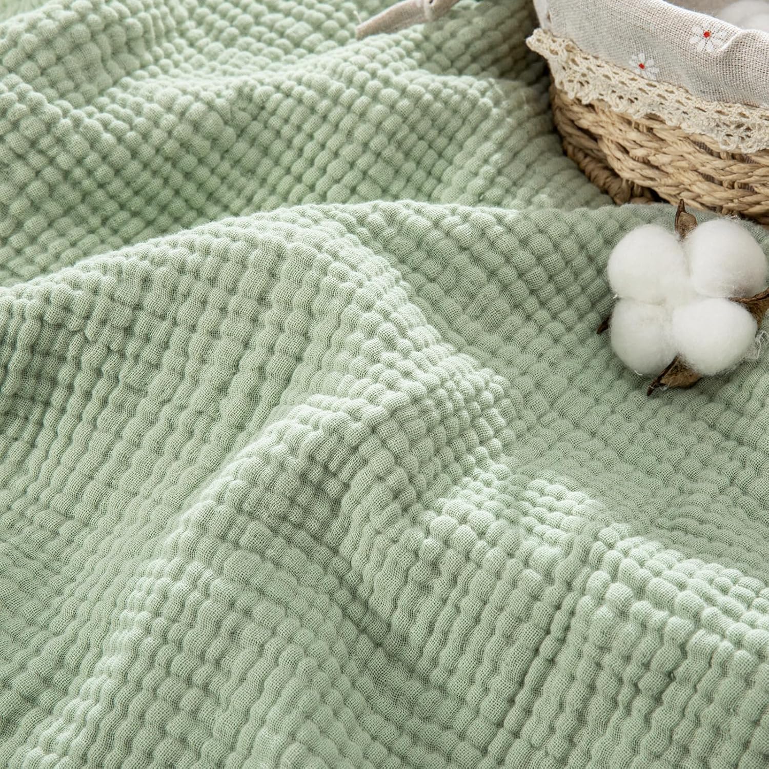 

Бавовняна тканина м яка 100% бавовна однотонна подвійна марля для рукоділля, швейний матеріал, плаття, рушник, постільна білизна, марля, скатертина 135x50CM зелений