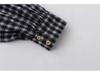 Mori-kei Retro Plaid Bowknot Ruffle Shirt for Women - Spring/Fall