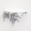 Dark Gothic Icicle Skull Melting Wall Shelf Plastic Wall Storage Rack  Living Room