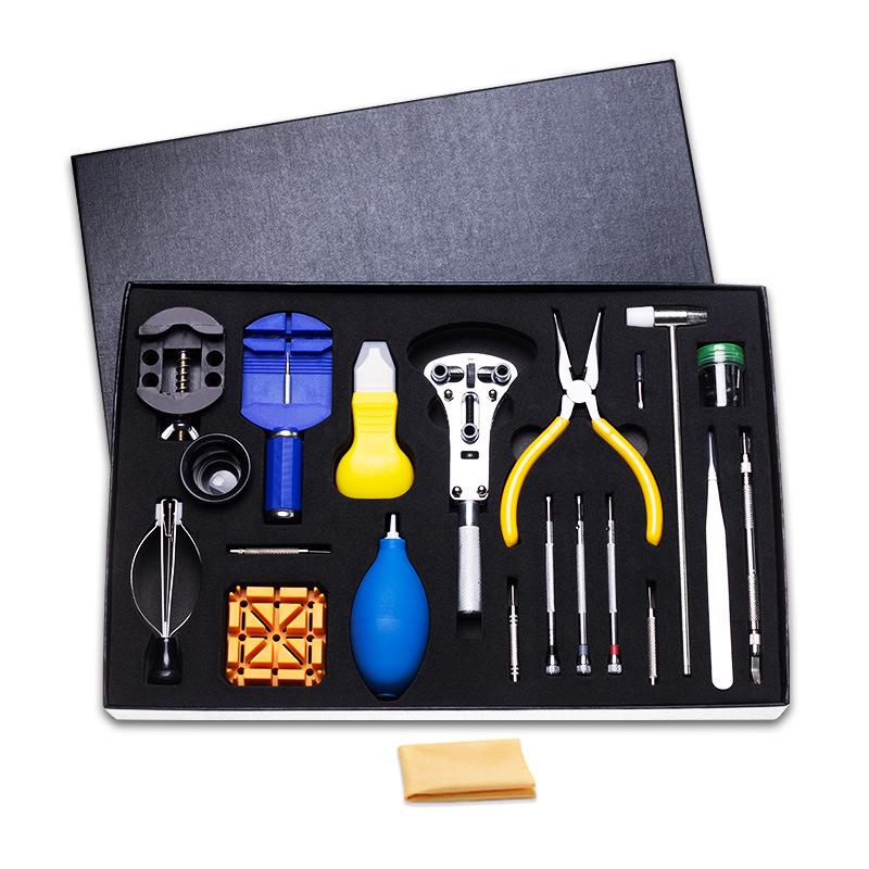 37-Piece Watch Repair Toolkit: Band Link Remover, Back Case Opener, Disassembly & Battery Replacement Tools